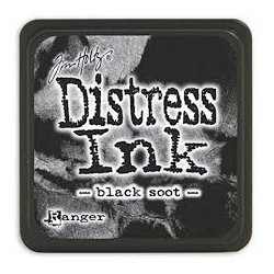 Mini Distress Inkpad Black Soot